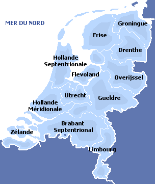 Holanda , Mapa Holanda.